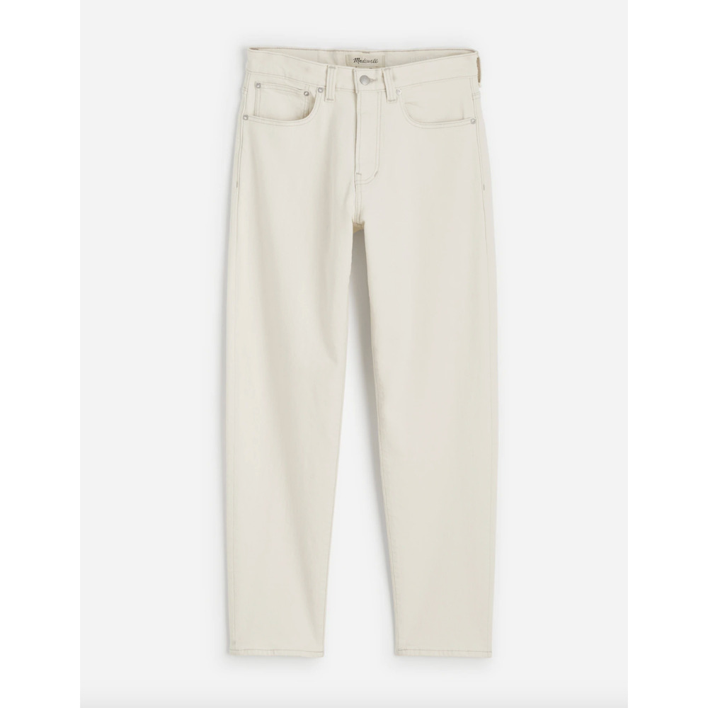Madewell Relaxed Taper Jeans Mens Mid Rise Vintage Canvas Cream W 29 L 30 NWT - Picture 6 of 13